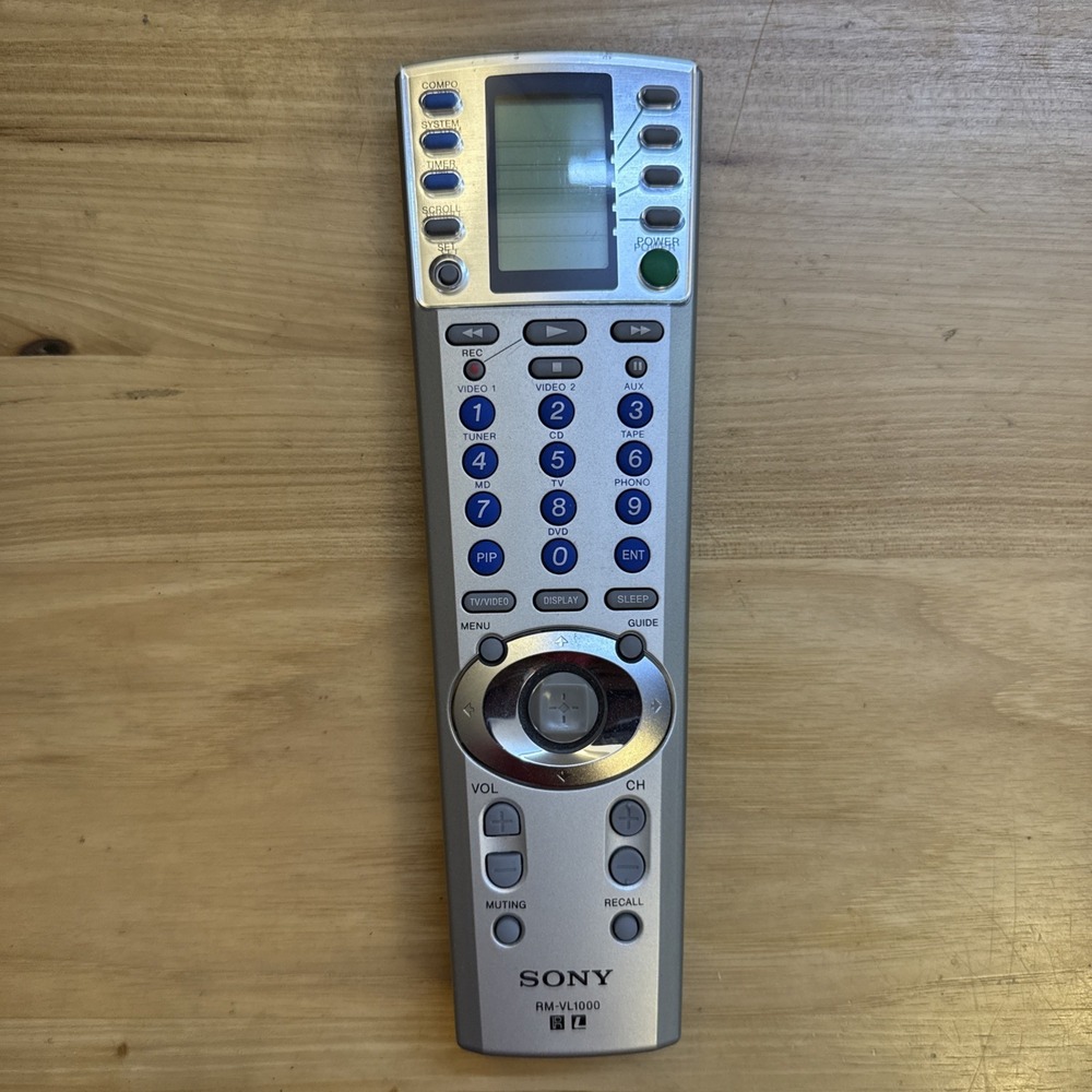 Sony Universal Commander LCD Display Remote Control RM-VL1000